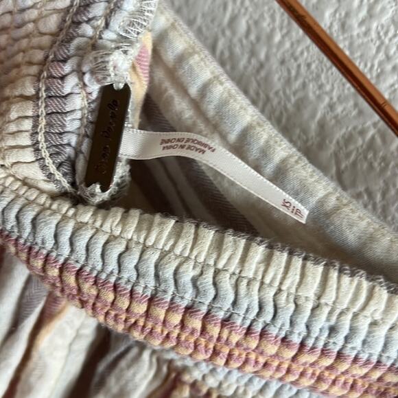 Free People Blaire Pull On Stripe Wide Leg Pant Flowy Boho Pants XS - Picture 10 of 10